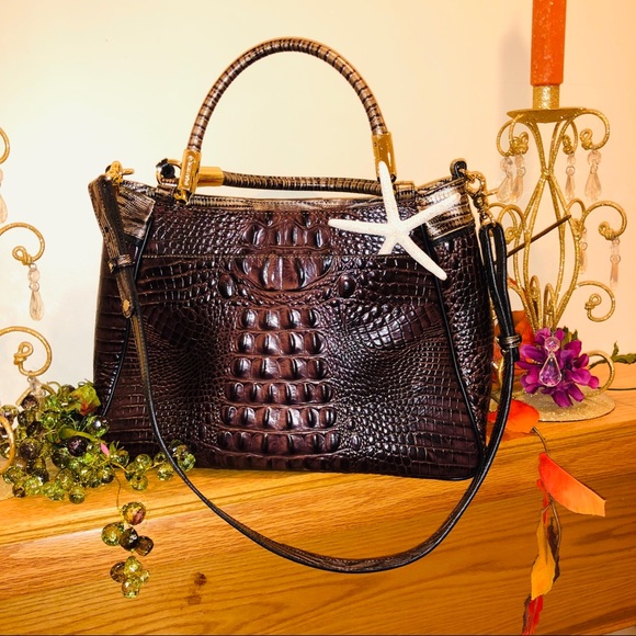 Brahmin Handbags - Brahmin Ruby Fall Tortoise Rangeley Leather